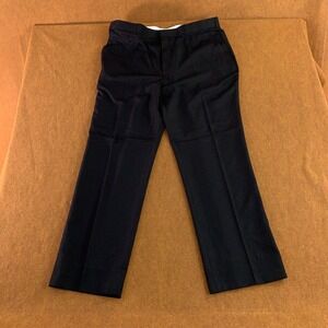 Montique Mens 40 Black Flat Front Slash Pocket Straight Leg Dress Pants NWT